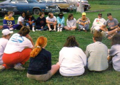 Higgins staff retreat at Horn Lodge 1990-91